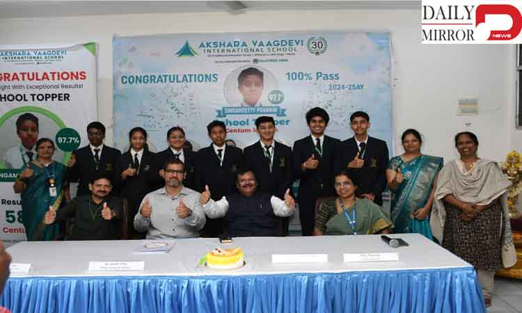 Akshara Vaagdevi International School Celebrates Outstanding Class 10 Board Exam Results