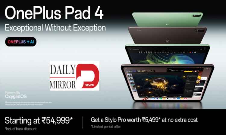 OnePlus Pad 4 Goes on Sale in India with Snapdragon® 8 Elite Gen 5..
