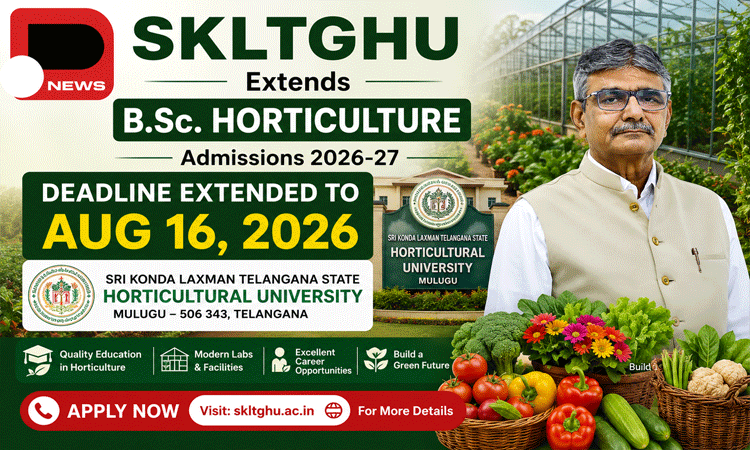 SKLTGHU Extends B.Sc. Horticulture Deadline to Aug 16,2026