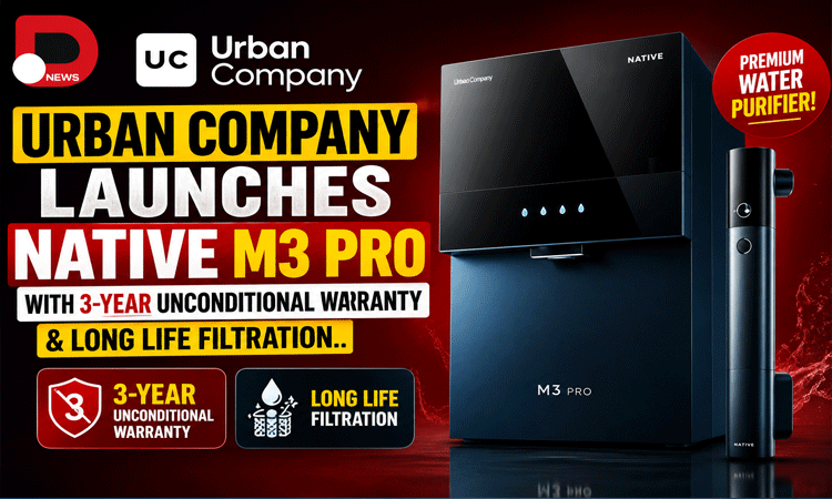 Urban Company launches Native M3 Pro with 3year unconditional warranty and long life filtration..